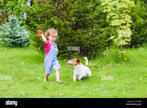 Bambina a piedi nudi su prato verde