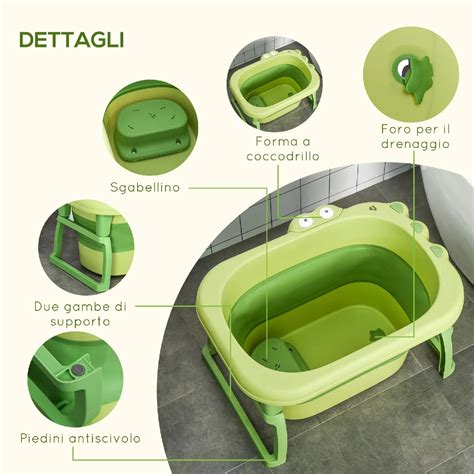 vaschetta per neonati con tappetino antiscivolo