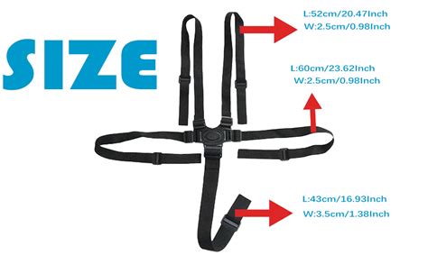 Close-up of a sturdy 5-point harness buckle and strap material