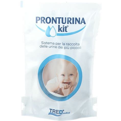 illustrazione schematica di un kit di raccolta urine sterile per neonati