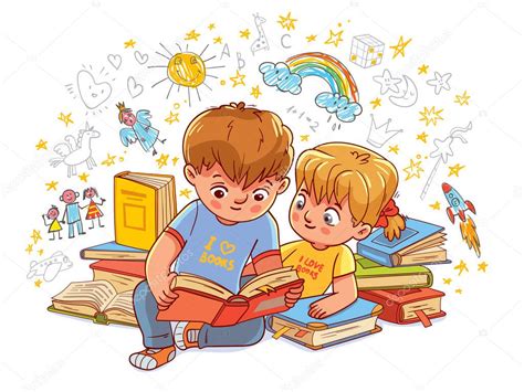 bambini che imparano l'alfabeto con disegni colorati