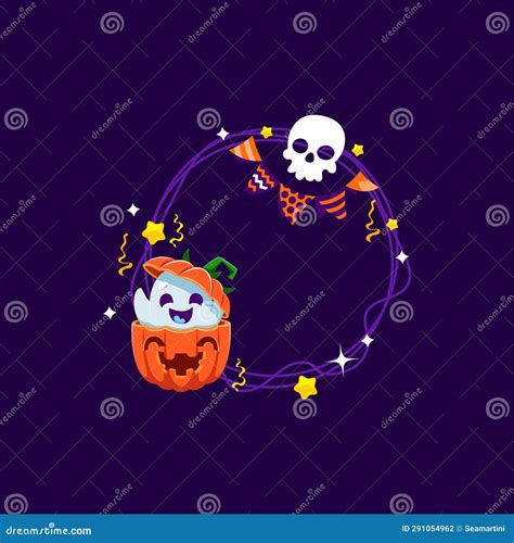 fantasma giocoso con zucca di Halloween