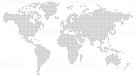 World map with dotted lines indicating journeys