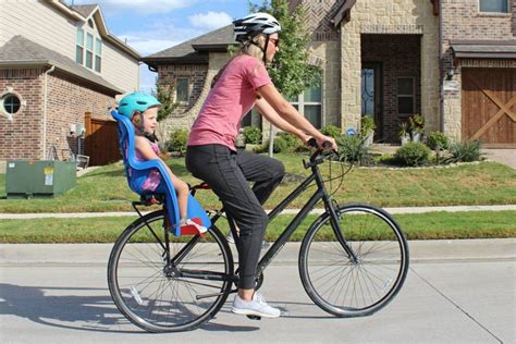 Bellelli child bike seat attached to a bicycle frame