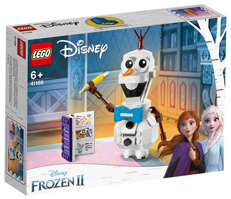 Prodotti Narhinel con in evidenza il personaggio di Olaf e mattoncini da costruzione