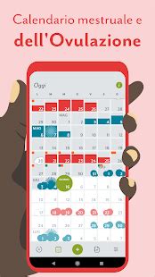 calendario mestruale con indicazione ovulazione