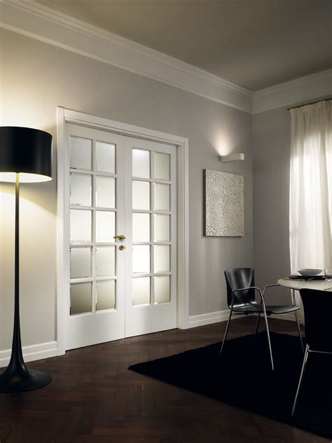 Porta interna stile inglesina con vetri divisi
