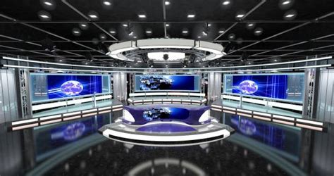 Set televisivo di un telegiornale