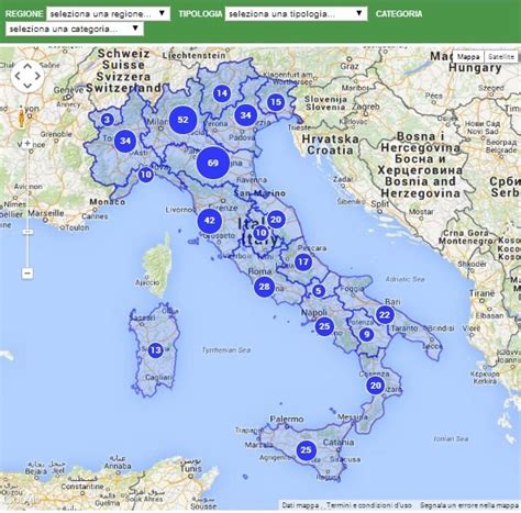 Mappa dell'Italia che evidenzia la disparità regionale nell'accesso ai trattamenti farmacologici per l'aborto spontaneo