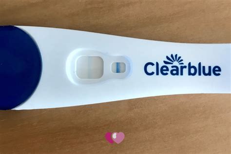 Test di gravidanza Clearblue con risultato positivo (due linee)