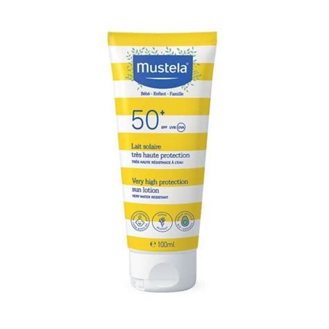 Flacone di Mustela Latte Solare SPF50+