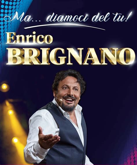 Enrico Brignano in scena a teatro