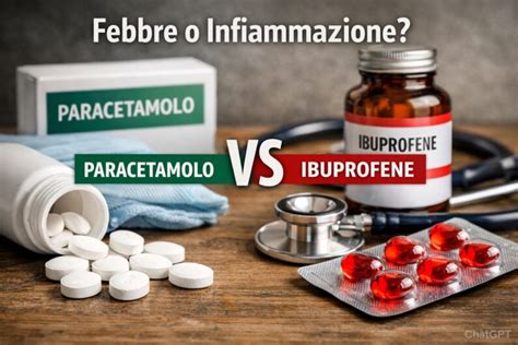Confronto tra ibuprofene e paracetamolo