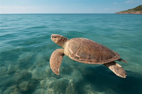 Un esemplare di tartaruga Caretta caretta