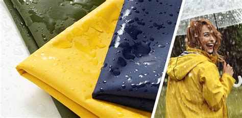 Dettaglio di tessuti tecnici colorati utilizzati per impermeabili infantili