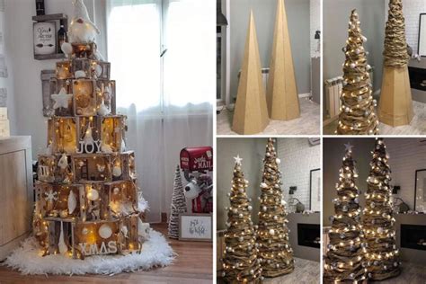 Albero di Natale fai-da-te con bustine e numeri