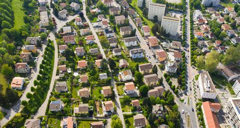 veduta panoramica di un quartiere residenziale a San Cesareo