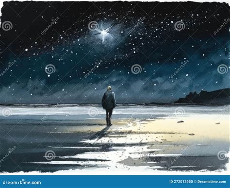 Illustrazione di una donna che fa una passeggiata tranquilla in un ambiente sereno