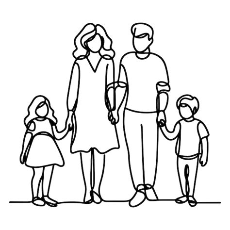 illustrazione stilizzata di una giovane famiglia moderna che bilancia lavoro e cura del neonato