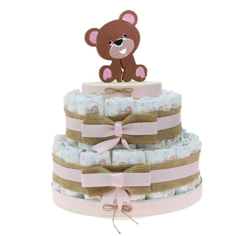 Orsetto di pannolini come regalo di nascita