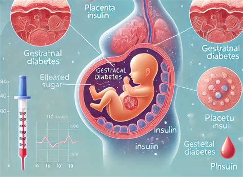Infografica sulle cause ormonali del diabete gestazionale