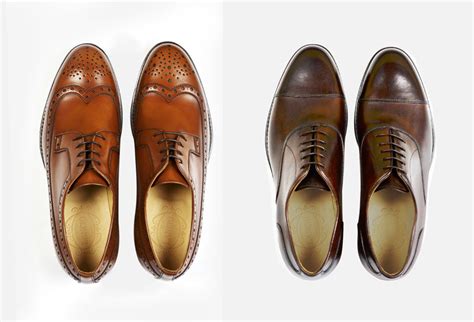 Confronto storico tra scarpe francesina e inglesina