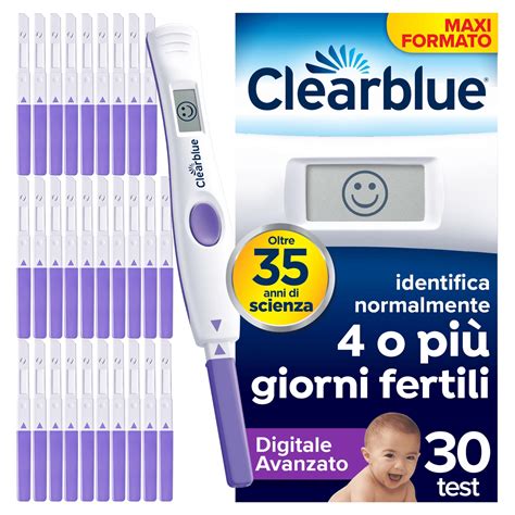 Clearblue Test di Ovulazione Digitale Avanzato e interpretazione simboli
