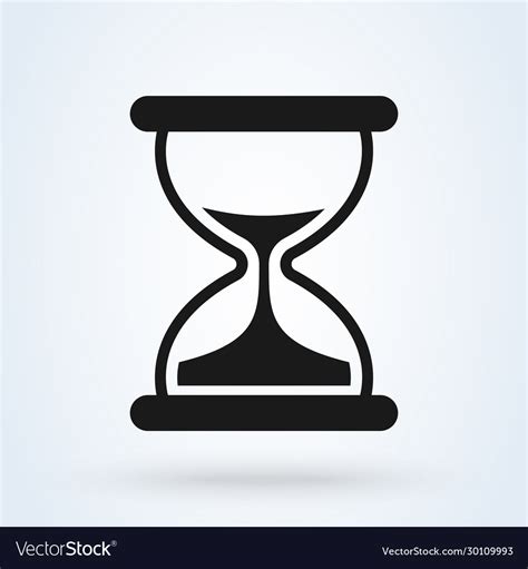 Hourglass symbol on digital display