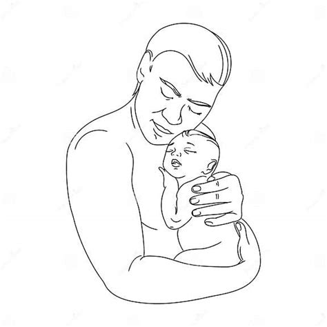 illustrazione di un genitore che appoggia delicatamente il neonato nel lettino