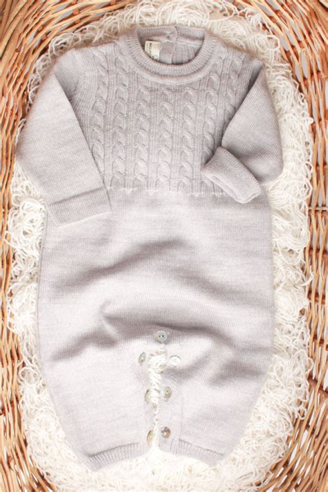 Tutina in lana merino per neonato