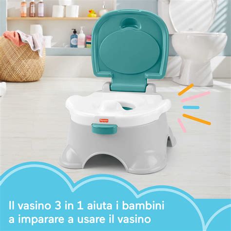 Genitori con vasino in bagno