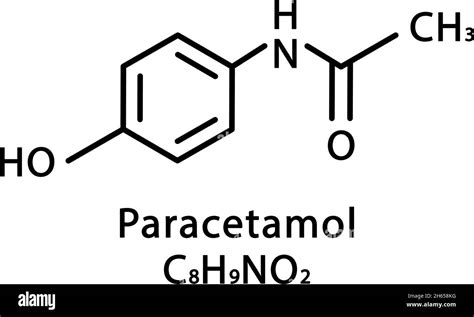 Struttura molecolare del Paracetamolo