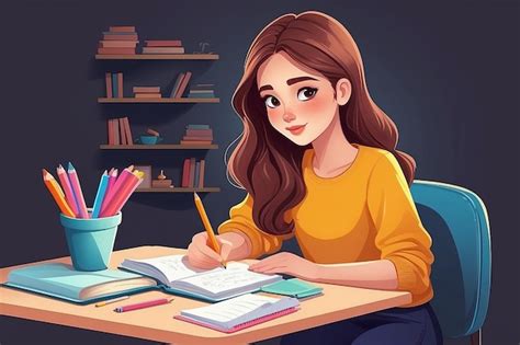 illustrazione di una donna incinta che scrive in un quaderno