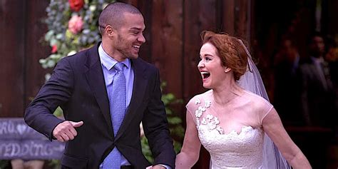 April Kepner e Jackson Avery al loro matrimonio