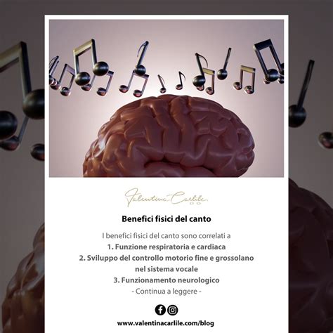 Schema dei benefici multisensoriali del canto ritmico