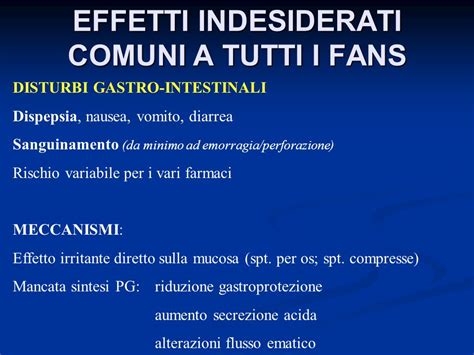 Effetti indesiderati comuni dei farmaci