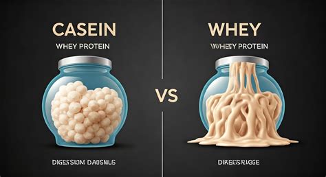 Schema comparativo assorbimento caseine vs whey