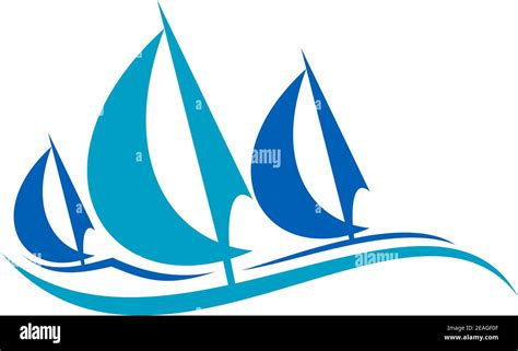 immagini di barche a vela stilizzate su un mare azzurro