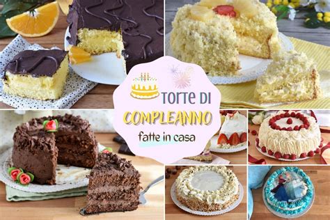 Varietà di torte di compleanno fatte in casa