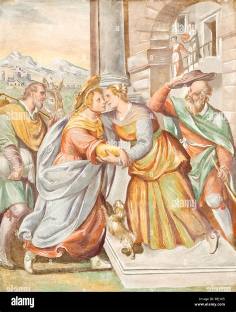 Affresco di Elisabetta e Maria