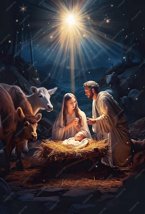 Presepe con Gesù Bambino nella mangiatoia