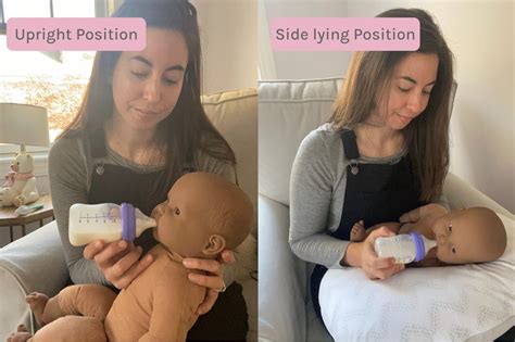 Correct baby feeding position