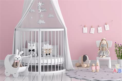 diverse tonalità di rosa per lettini per bambini