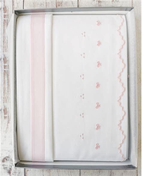 set di lenzuola e copertina per lettino rosa