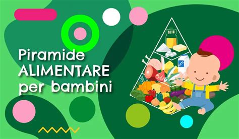 Infografica sulla piramide alimentare per bambini piccoli