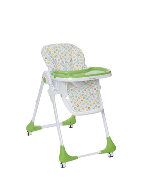 Seggiolone pappa Giordani con dettaglio della fodera e del poggiapiedi