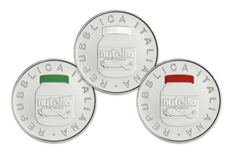 Moneta d'argento dedicata a Nutella
