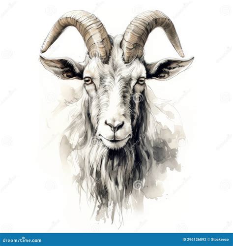 Illustrazione antica o disegno di una capra che allatta un bambino