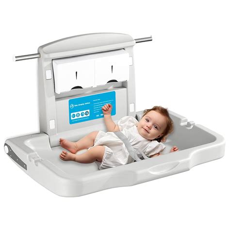 Child safety features on a changing table