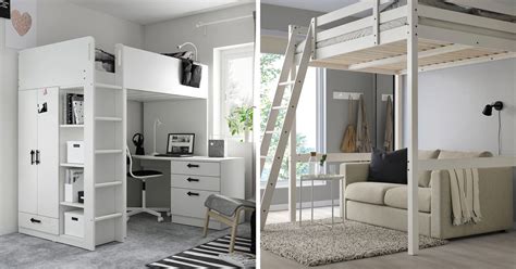 Letto a soppalco con area lounge sottostante